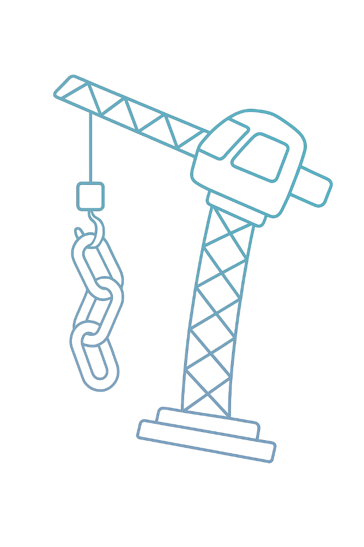 crane with backlinks